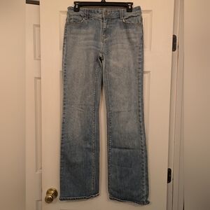 White House Black Market Light Blue Flare Jeans
